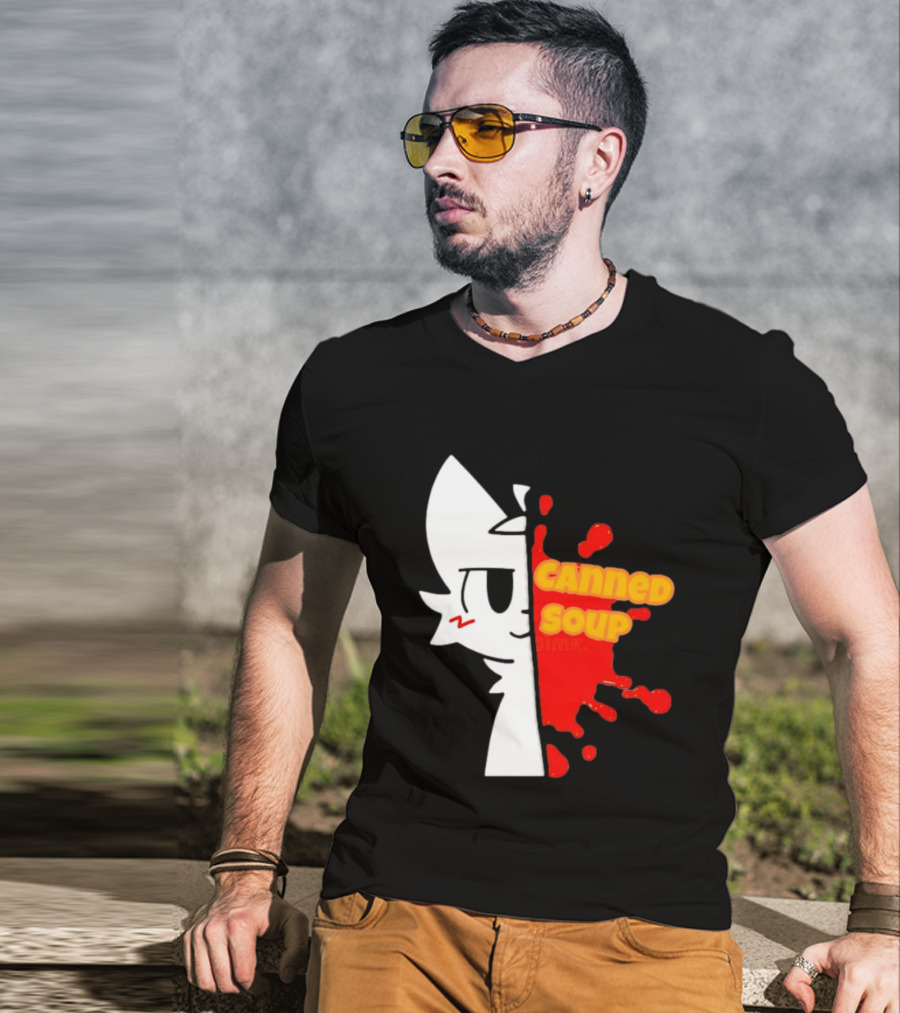 Boykisser Meme Canned Soup Splatter T-Shirt