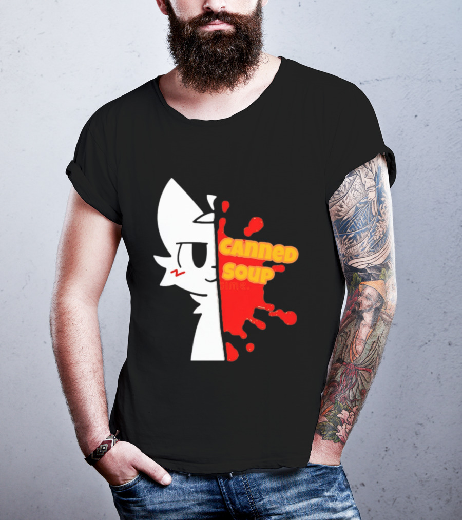 Boykisser Meme Canned Soup Splatter T-Shirt