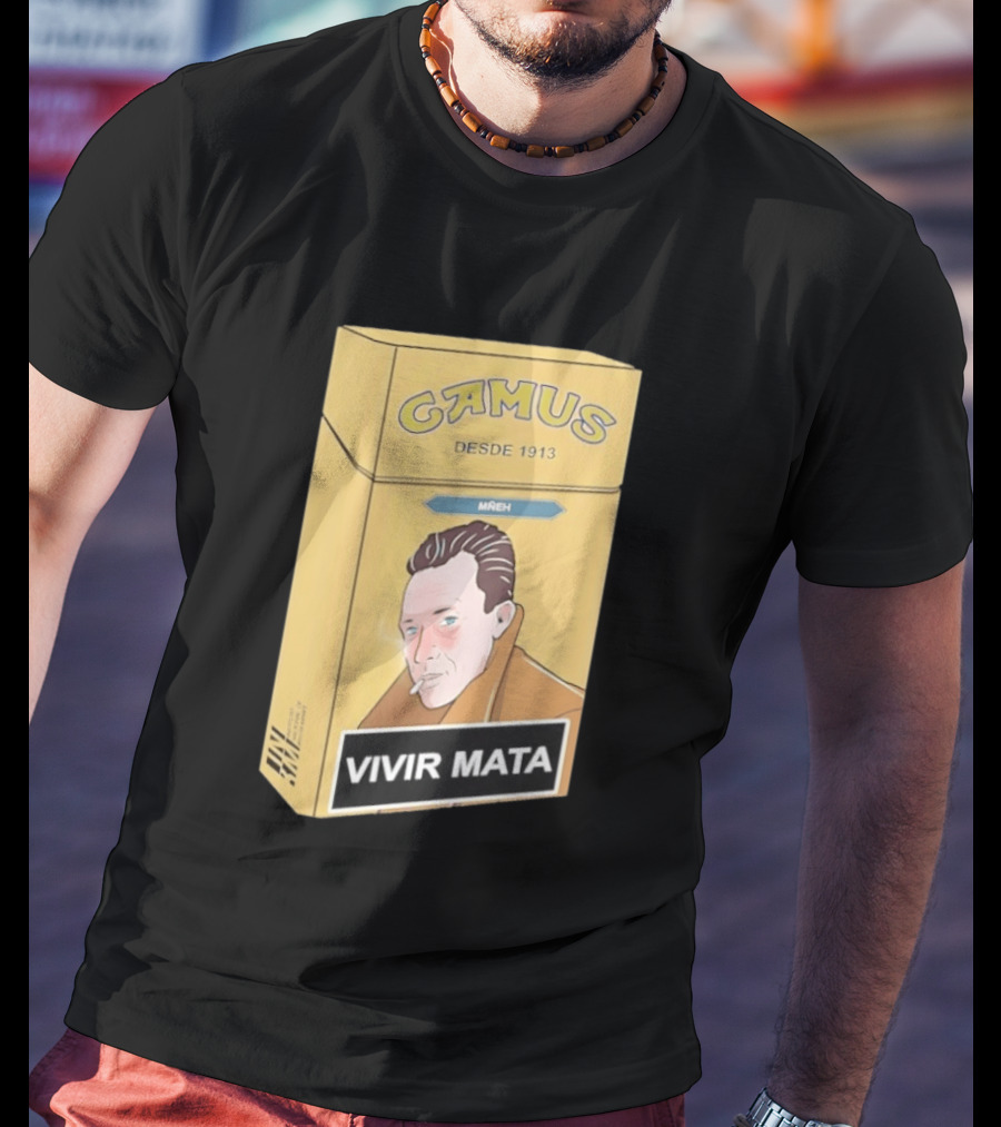 Camus Desde 1913 Vivir Mata Cigarette Box T-Shirt