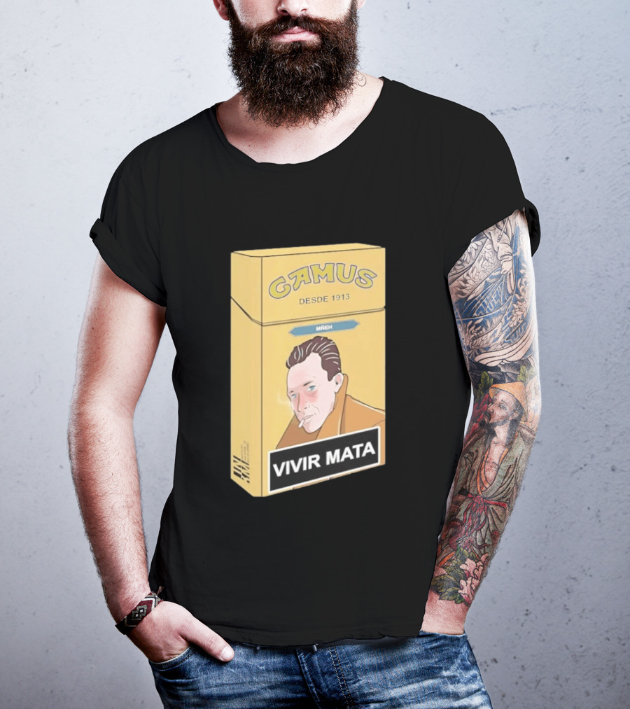 Camus Desde 1913 Vivir Mata Cigarette Box T-Shirt