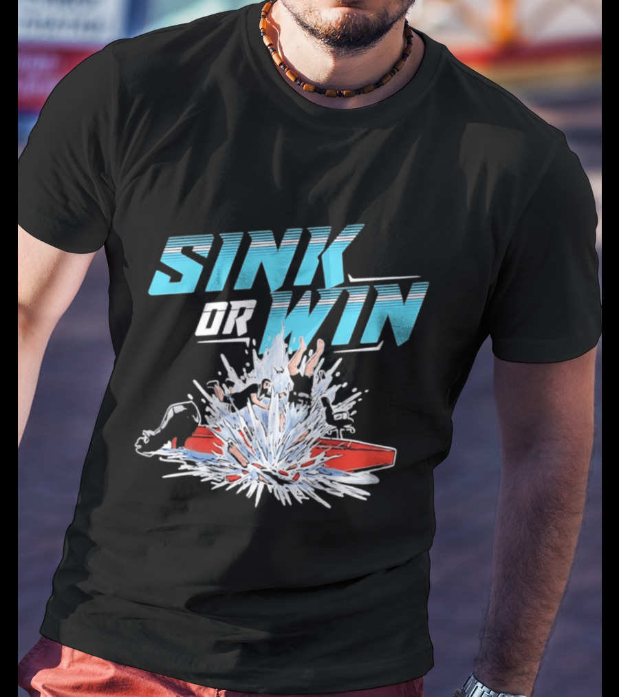 Cleetus McFarland Jackstand Jimmy Sink Or Win Splashing Red Boat T-Shirt