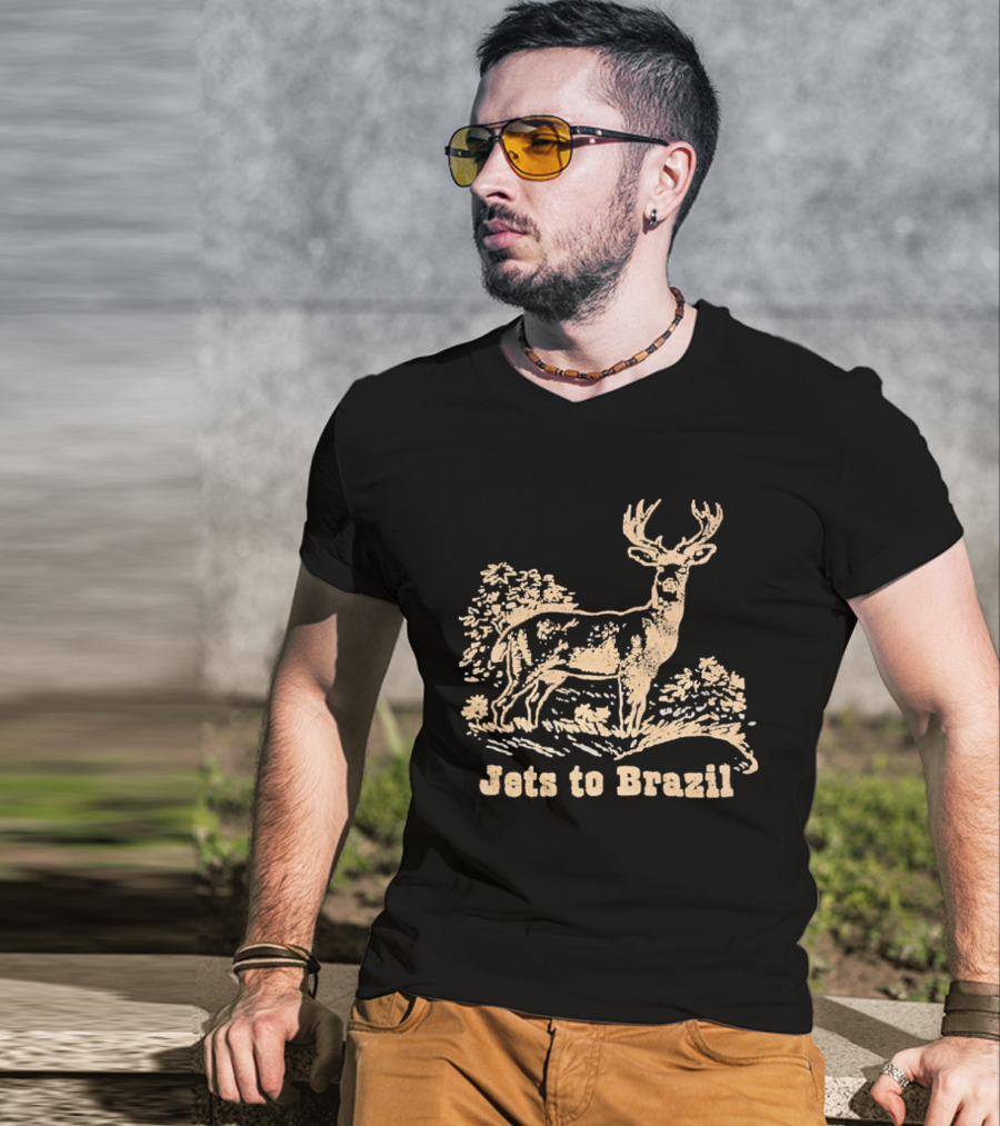 Deer Jets To Brazil Jets To Brazil T-Shirt