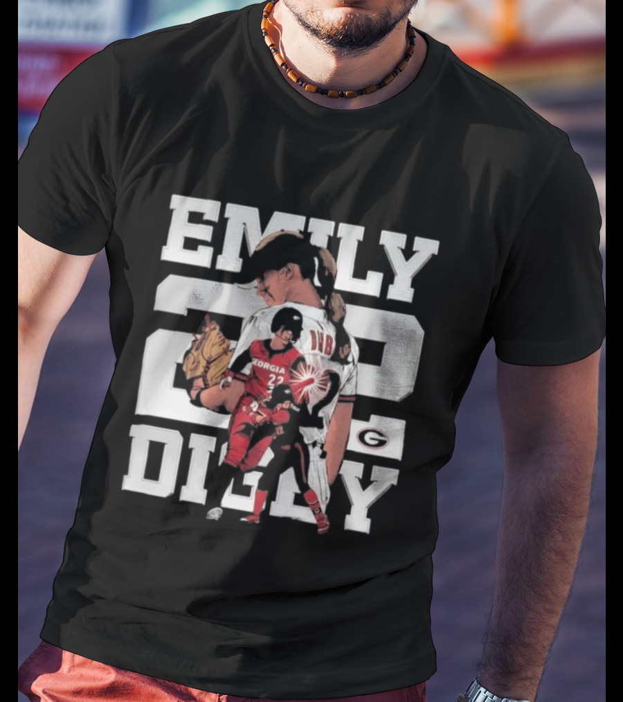 Emily Digby Georgia NCAA Softball Player 22 Collage T-Shirt