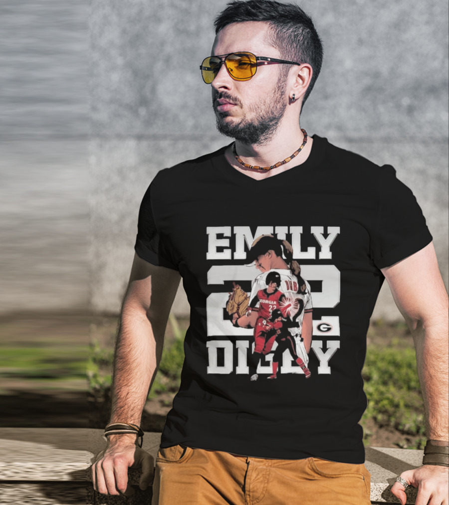 Emily Digby Georgia NCAA Softball Player 22 Collage T-Shirt