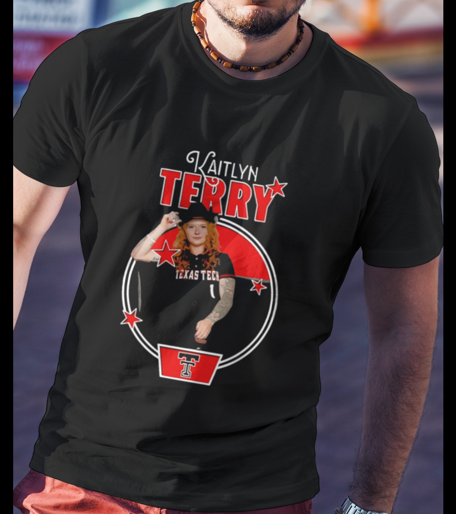 Kaitlyn Terry Texas Tech Red Raiders NCAA Stars T-Shirt