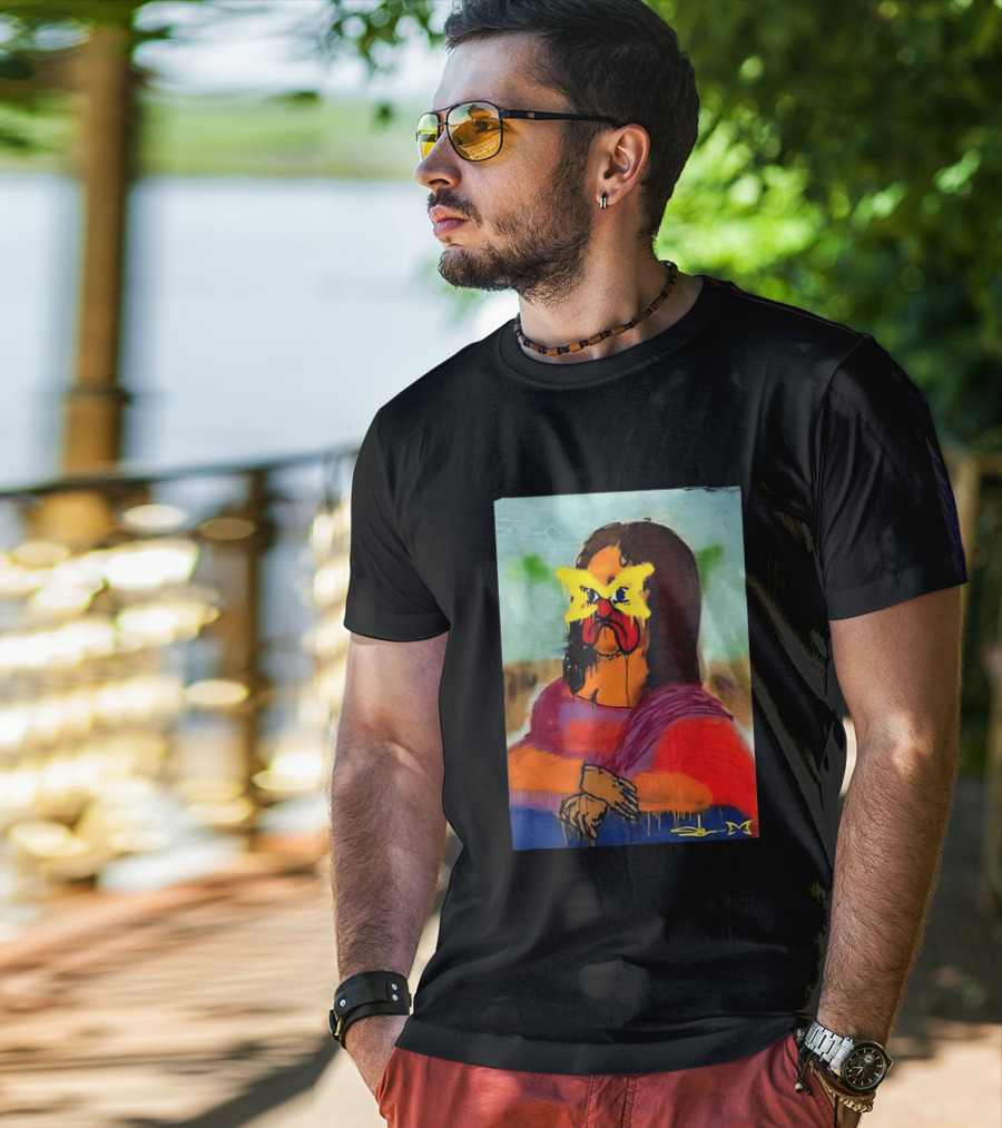Mertra Slawn Mona Lisa Graffiti Remix T-Shirt