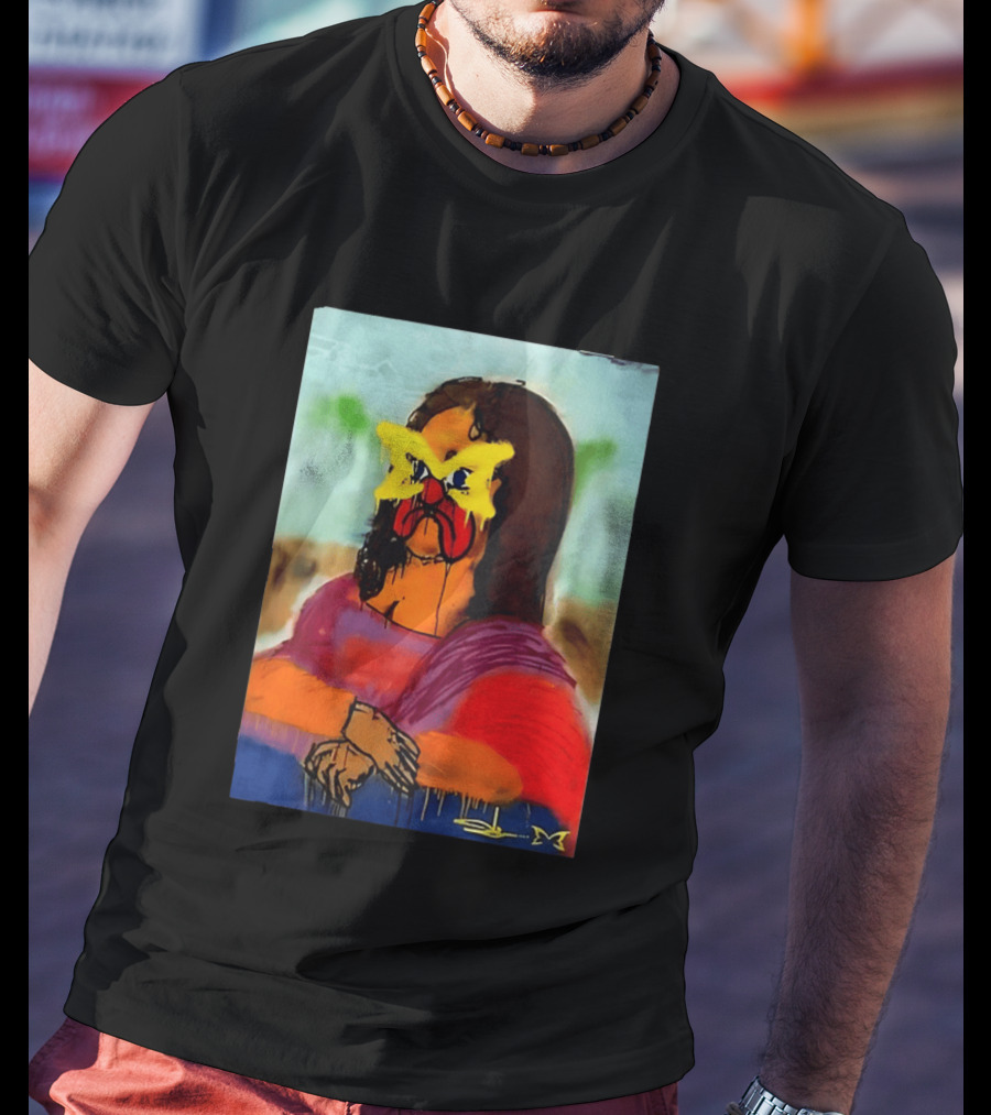 Mertra Slawn Mona Lisa Graffiti Remix T-Shirt