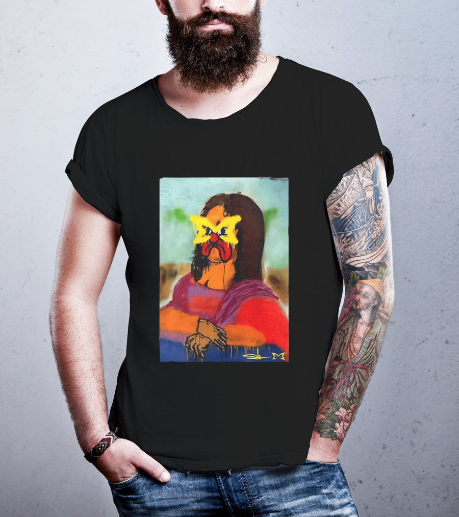 Mertra Slawn Mona Lisa Graffiti Remix T-Shirt