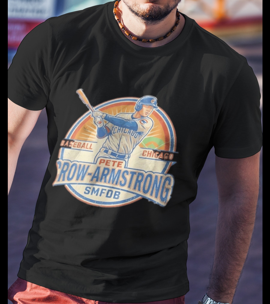 Pete Crow Armstrong Baseball Chicago Cubs SMFDB T-Shirt