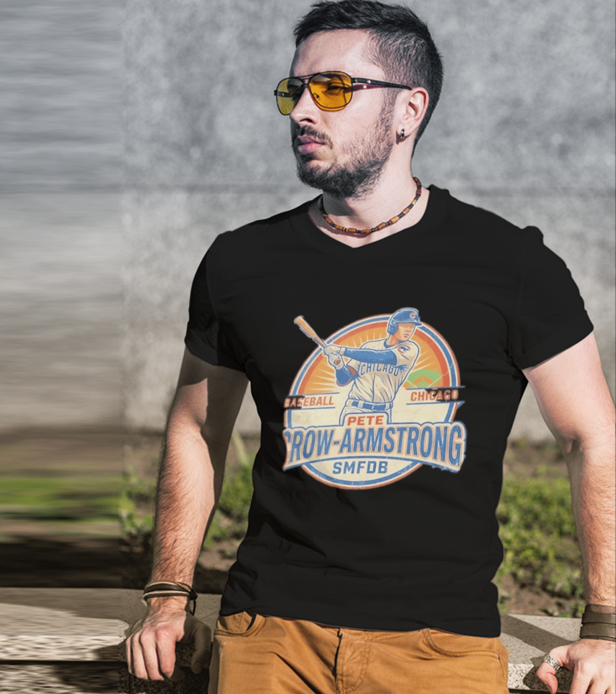 Pete Crow Armstrong Baseball Chicago Cubs SMFDB T-Shirt