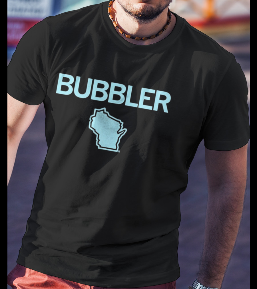 Bubbler Wisconsin Map T-Shirt