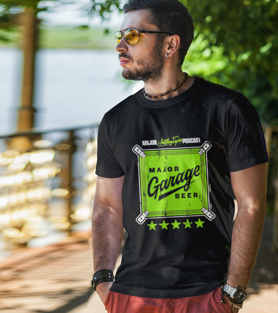 Major Garage Beer Lime 2026 Podcast T-Shirt