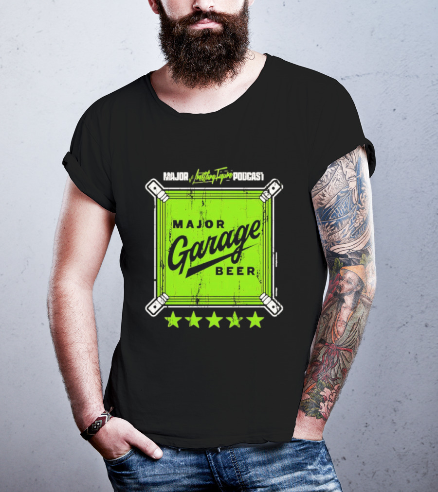 Major Garage Beer Lime 2026 Podcast T-Shirt