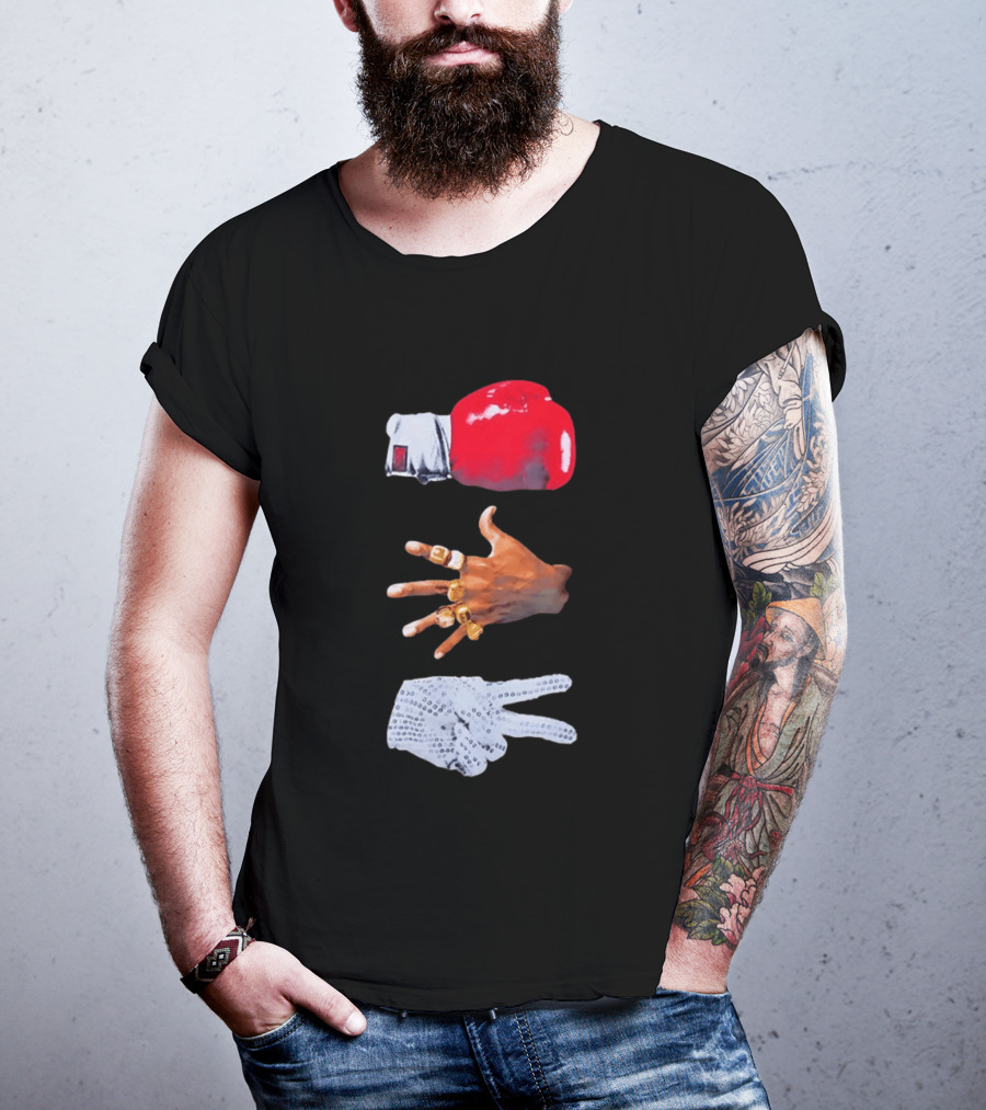 Michael Jordan MJ Jackson Michael Tyson Gloves T-Shirt