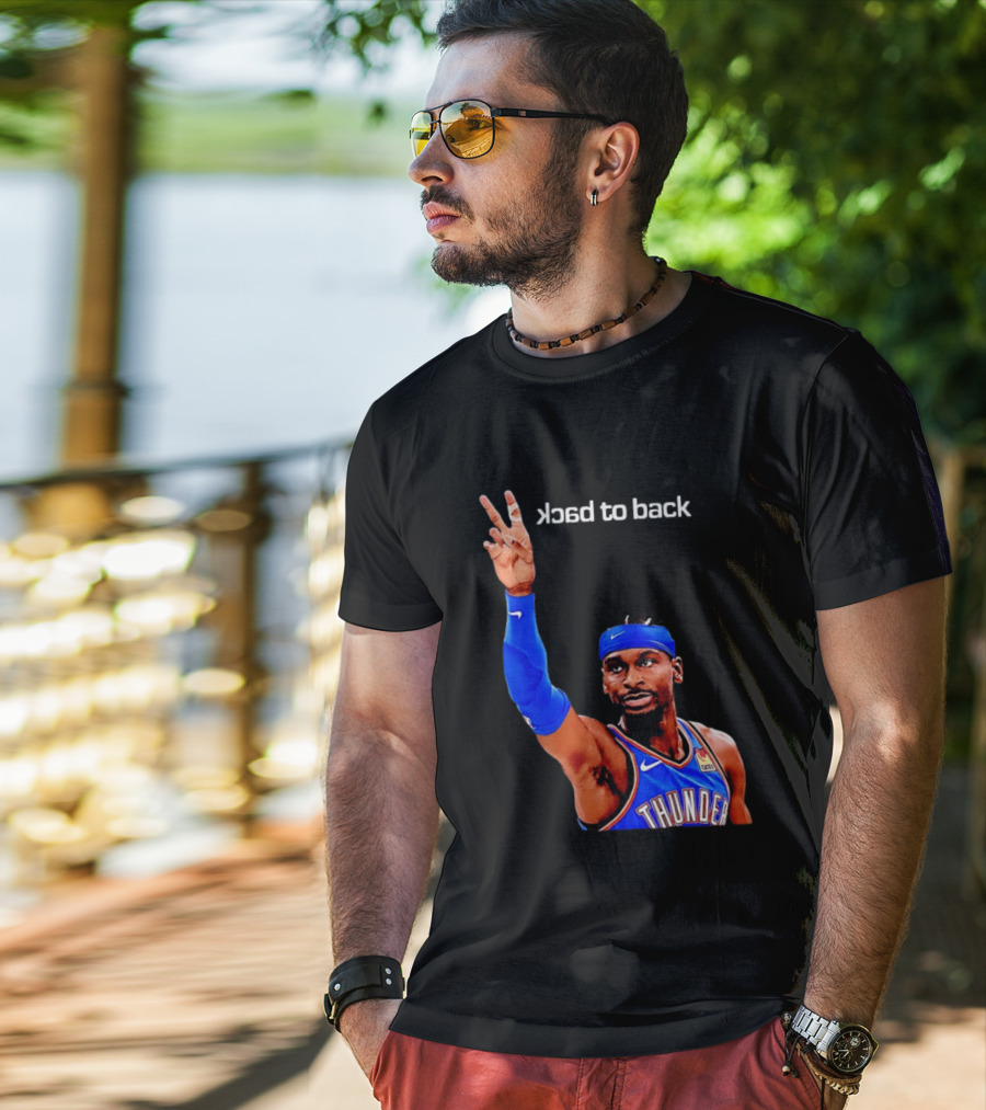 OKC Thunder SGA 2026 Back To Back MVP Shai Gilgeous Alexander T-Shirt