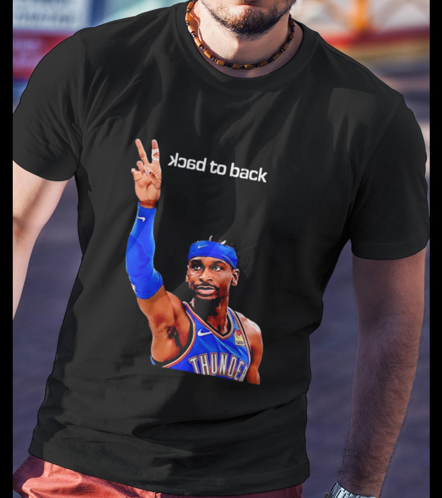 OKC Thunder SGA 2026 Back To Back MVP Shai Gilgeous Alexander T-Shirt
