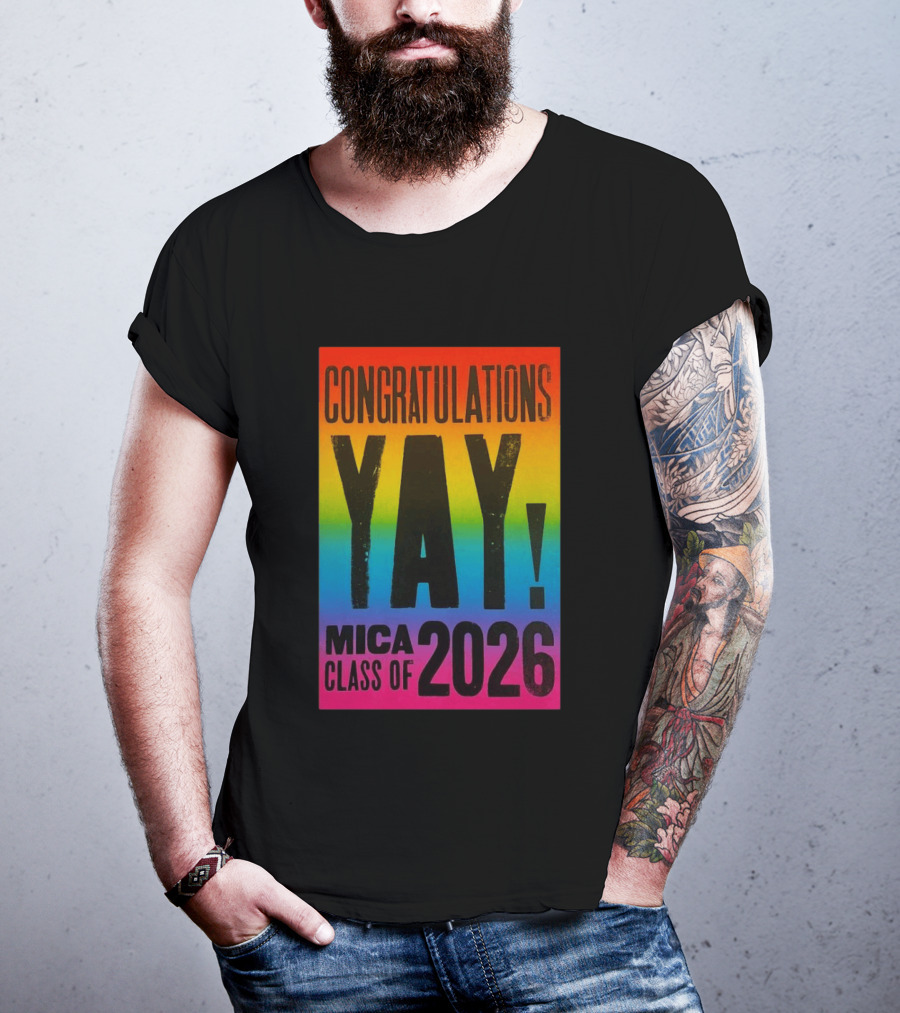 Congratulations Yay Mica Class Of 2026 Rainbow T-Shirt