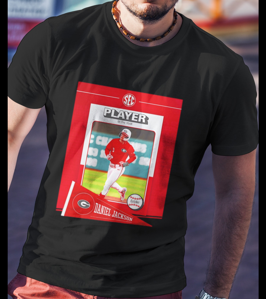 SEC Player Of The Year Daniel Jackson Catcher Georgia 2026 T-Shirt