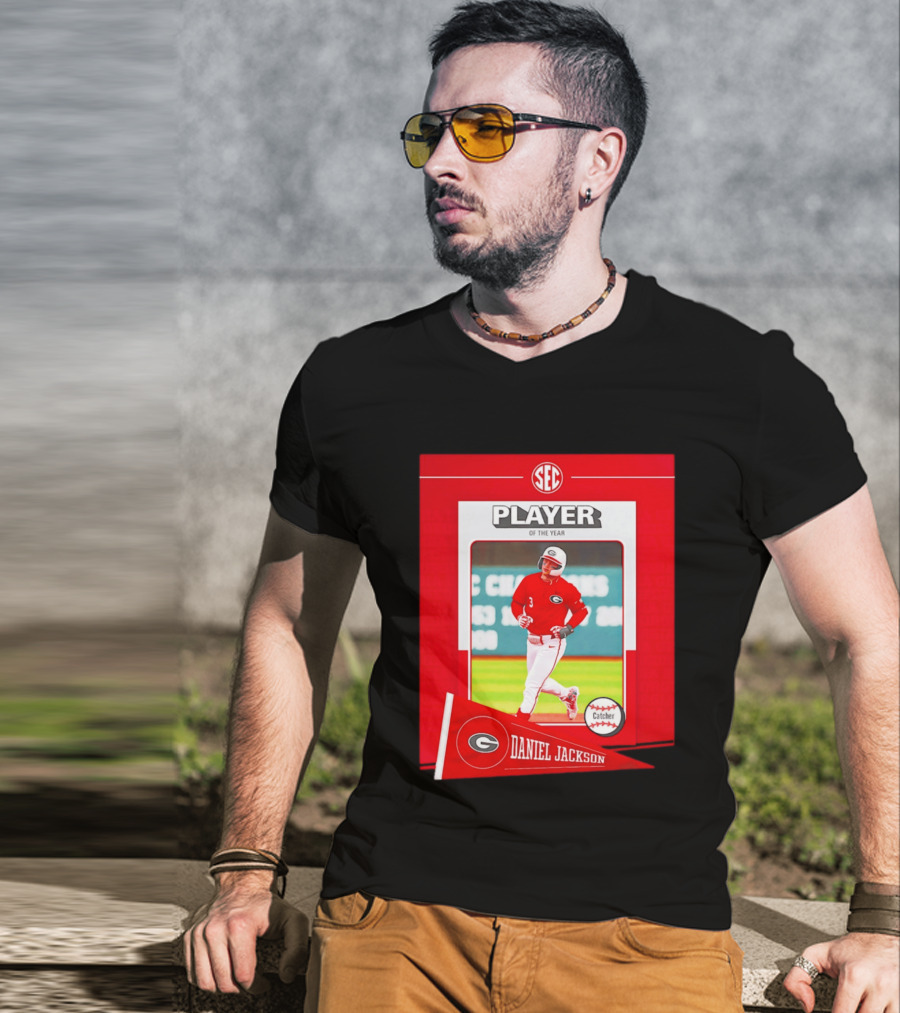 SEC Player Of The Year Daniel Jackson Catcher Georgia 2026 T-Shirt
