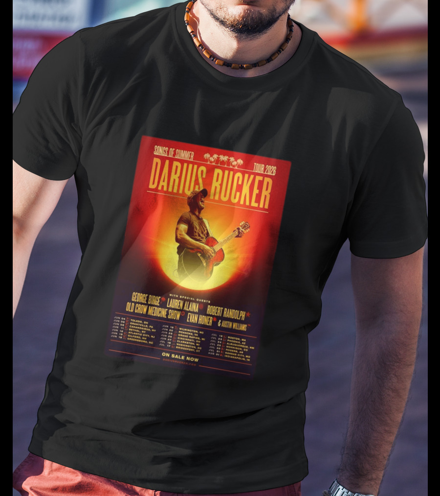 Darius Rucker Songs Of Summer Tour 2026 With Special Guests T-Shirt