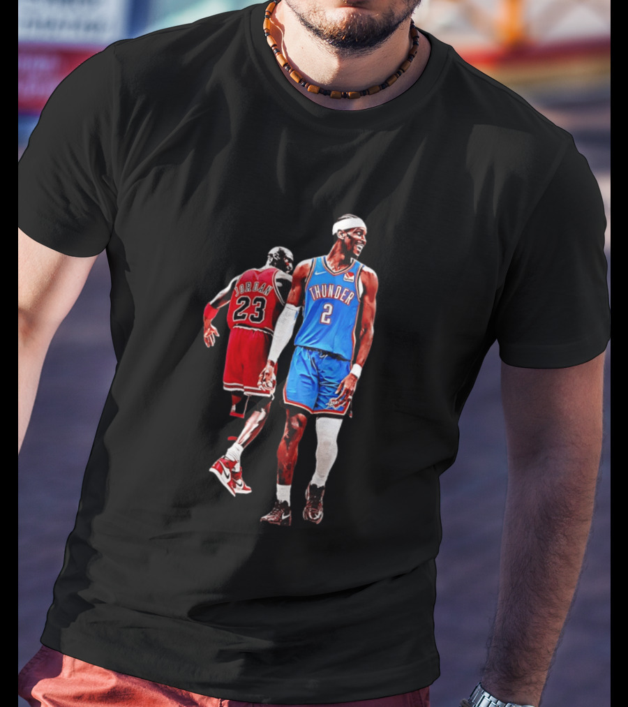 Shai Gilgeous Alexander Thunder Back 2 Back MVP SGA Pay 2026 Jordan 23 OKC T-Shirt