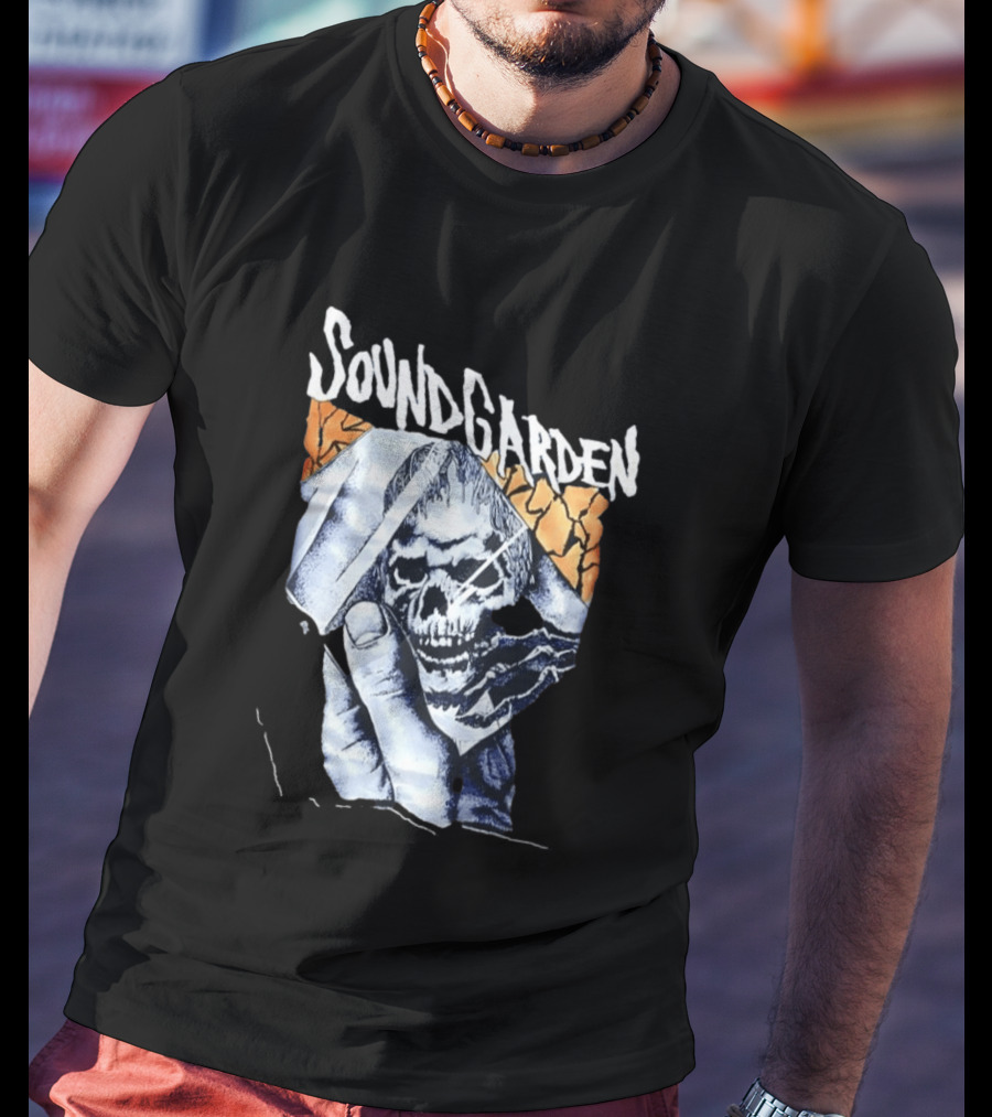 Soundgarden Skull Hand Broken Glass T-Shirt