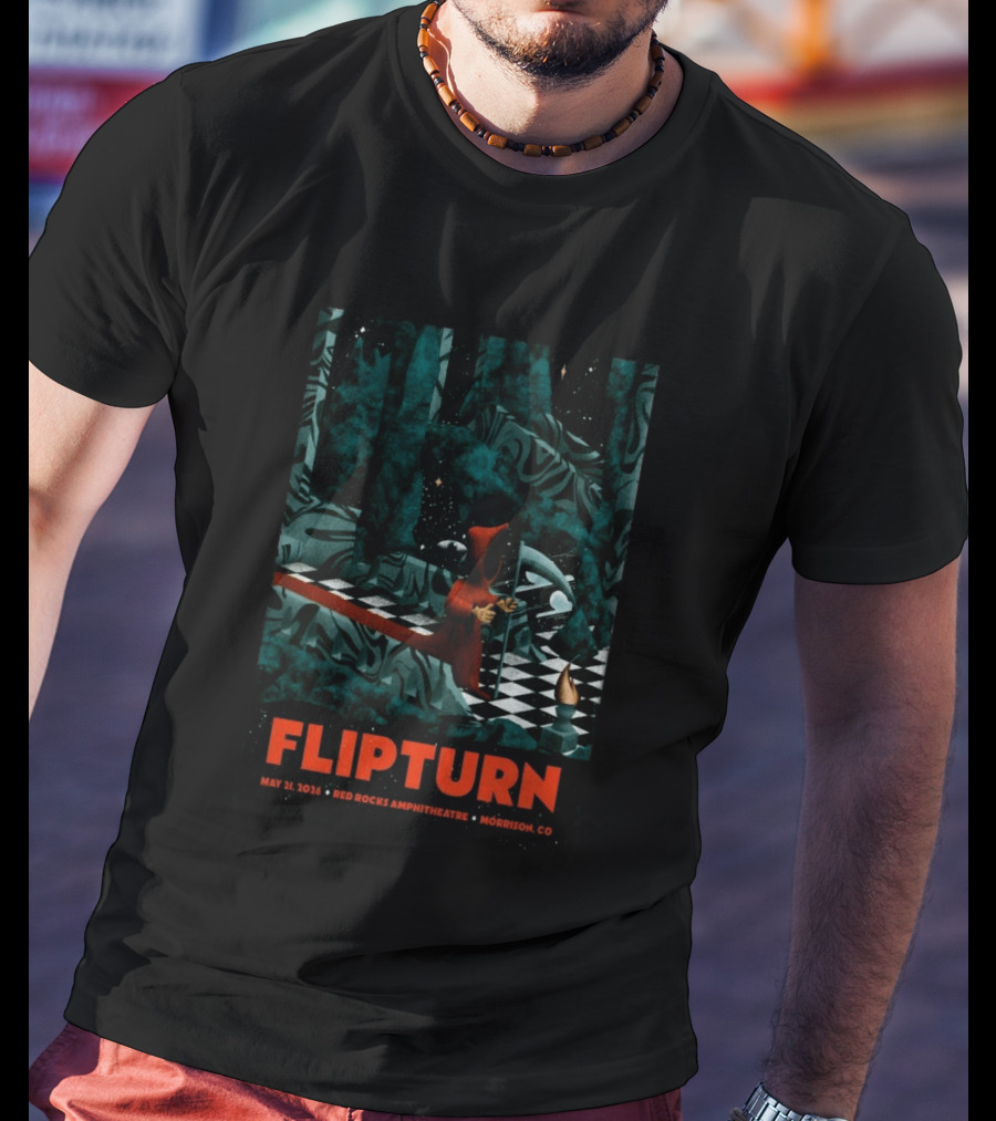 FlipTurn May 21 2026 Red Rocks Amphitheatre Morrison CO T-Shirt