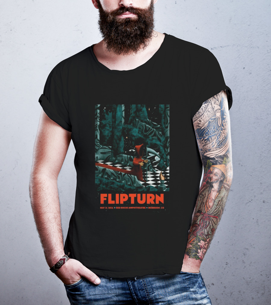 FlipTurn May 21 2026 Red Rocks Amphitheatre Morrison CO T-Shirt