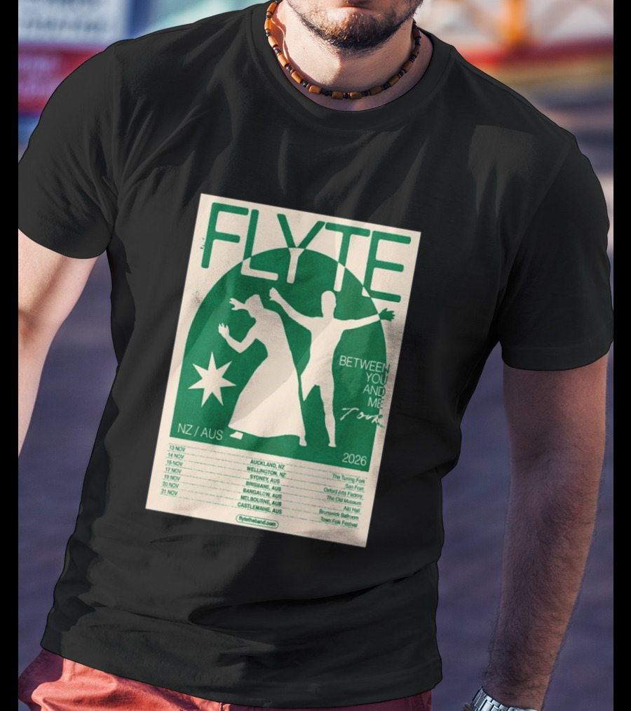 Flyte Between You And Me Tour NZ AUS 2026 T-Shirt