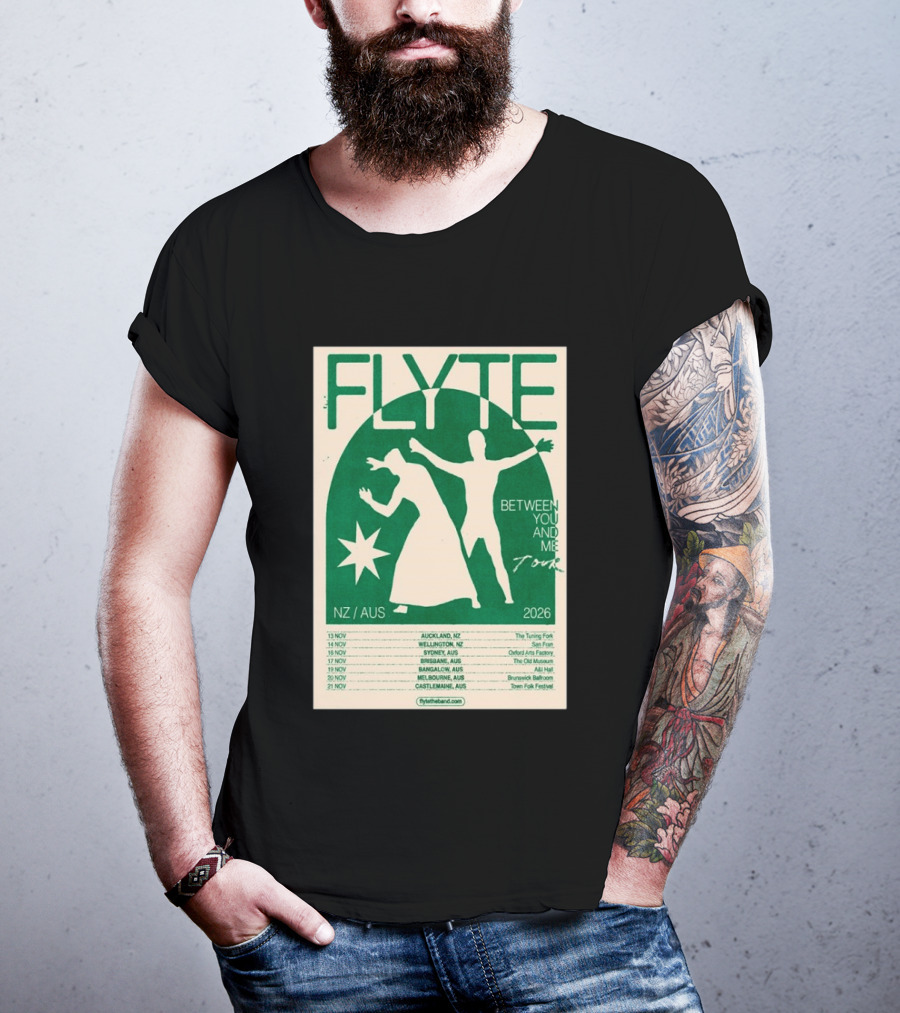 Flyte Between You And Me Tour NZ AUS 2026 T-Shirt