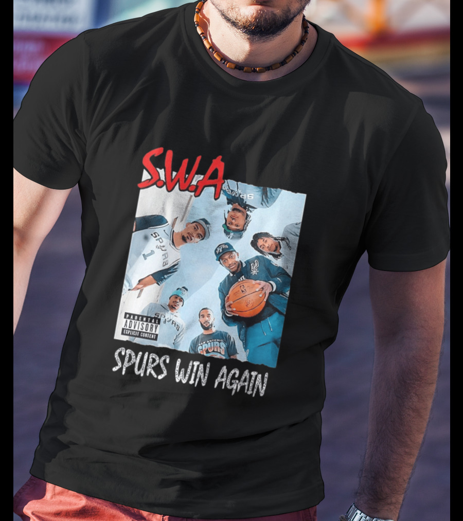 SWA Spurs Win Again San Antonio Spurs Straight Outta Compton T-Shirt