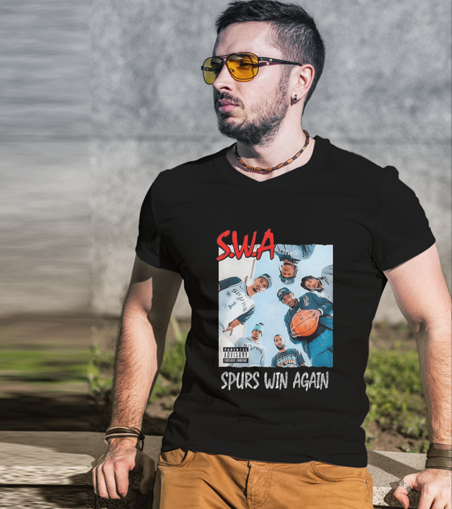 SWA Spurs Win Again San Antonio Spurs Straight Outta Compton T-Shirt