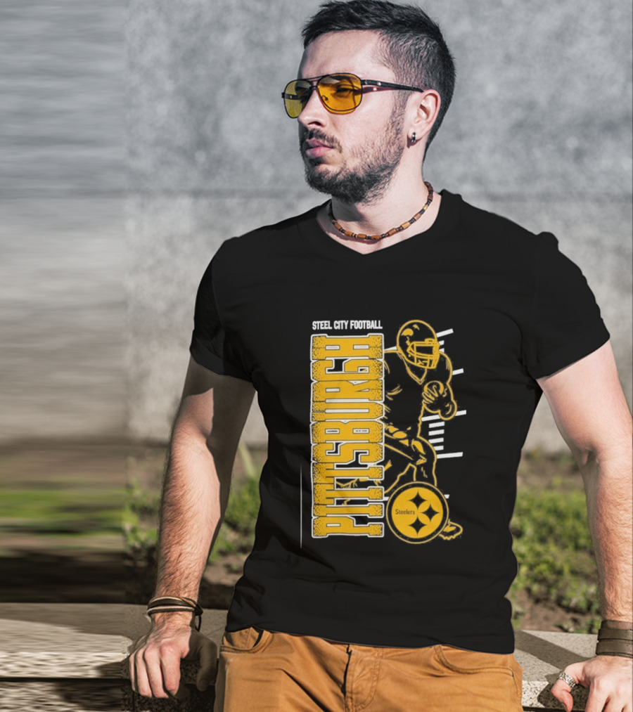Steel City Football Pittsburgh Steelers Train T-Shirt