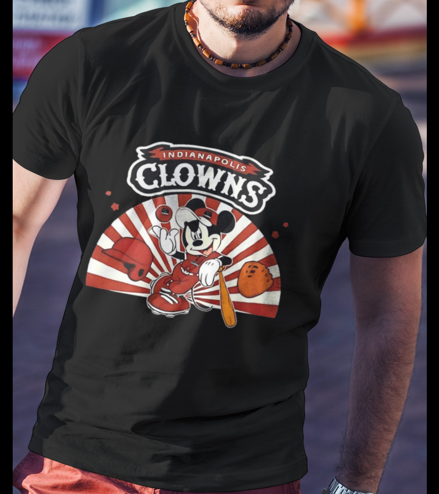 Indianapolis Clowns Mickey Mouse Baseball 2026 Vintage Style Sports Team T-Shirt