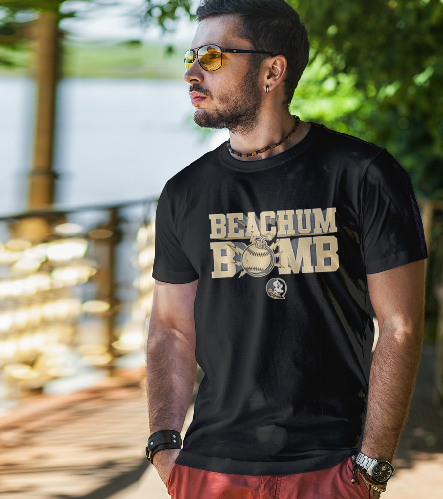 Beachum Bomb Baseball With Florida State Seminole T-Shirt