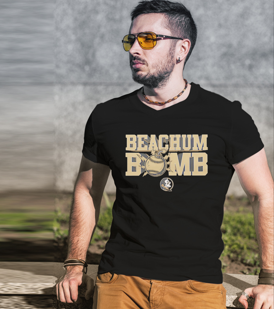 Beachum Bomb Baseball With Florida State Seminole T-Shirt
