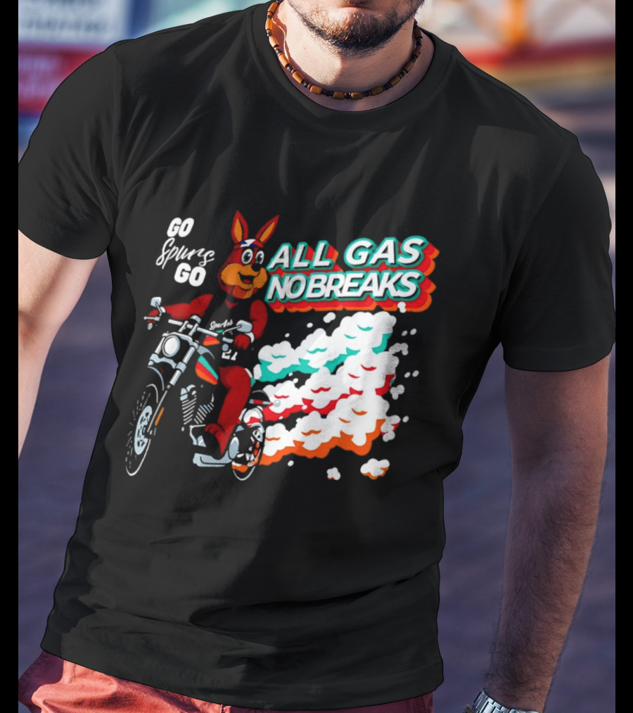 San Antonio Spurs Coyote Go Spurs Go All Gas No Breaks T-Shirt