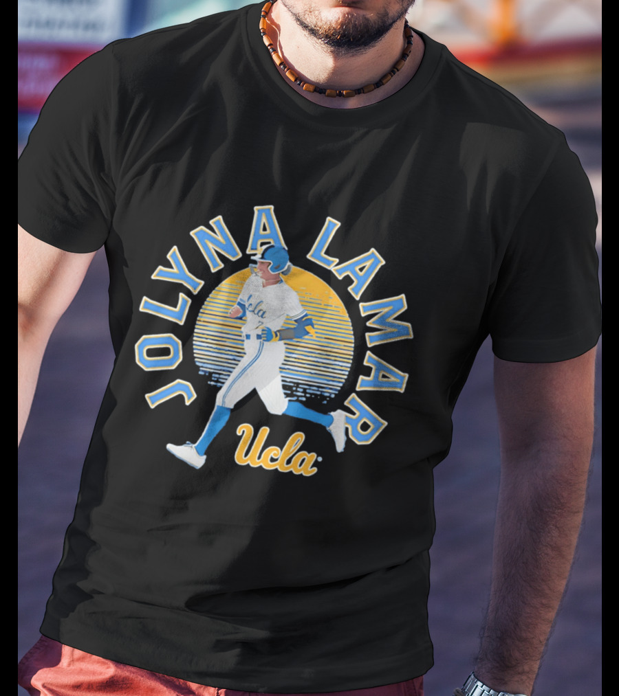 Jolyna Lamar UCLA Baseball Retro Sunset T-Shirt