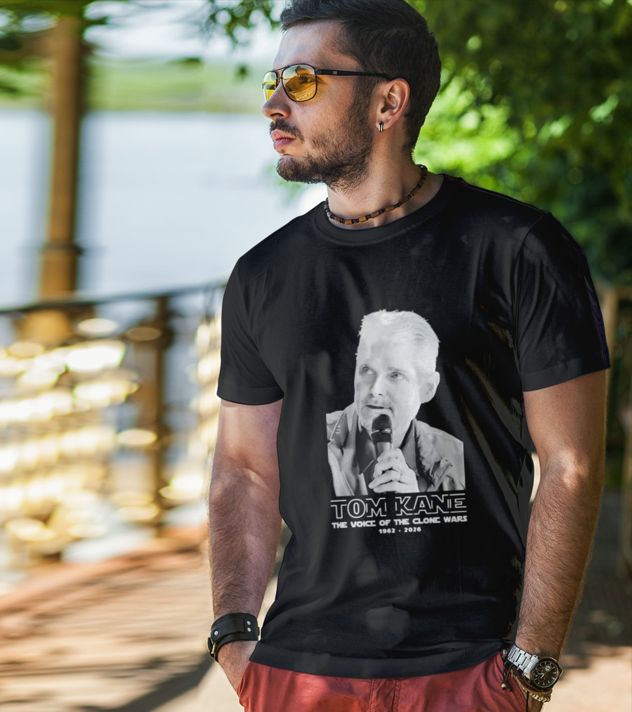 Tom Kane The Voice Of The Clone Wars 1962 2021 Memorial T-Shirt