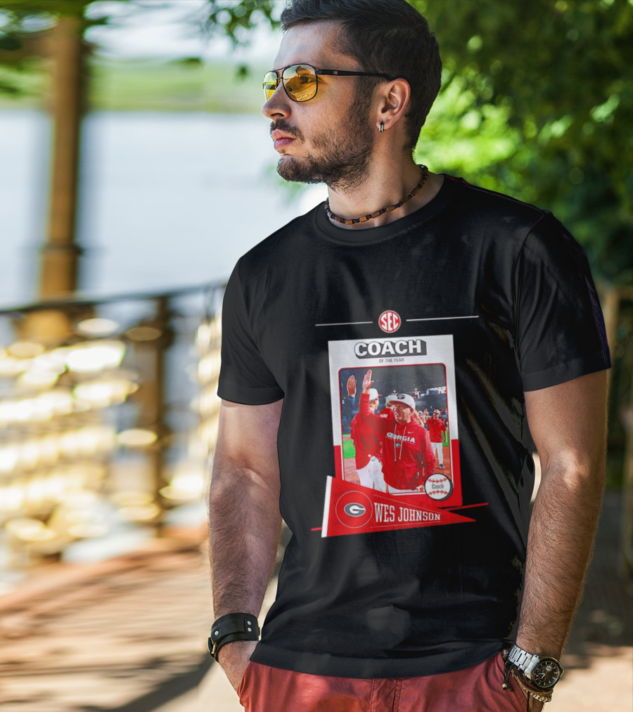 Georgia Bulldogs Wes Johnson SEC Coach Of The Year 2026 T-Shirt