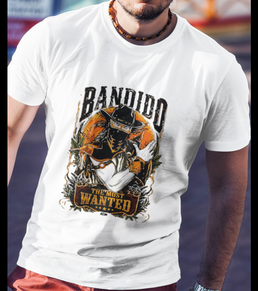 Bandido El Más Buscado The Most Wanted Cowboy Outlaw Western T-Shirt