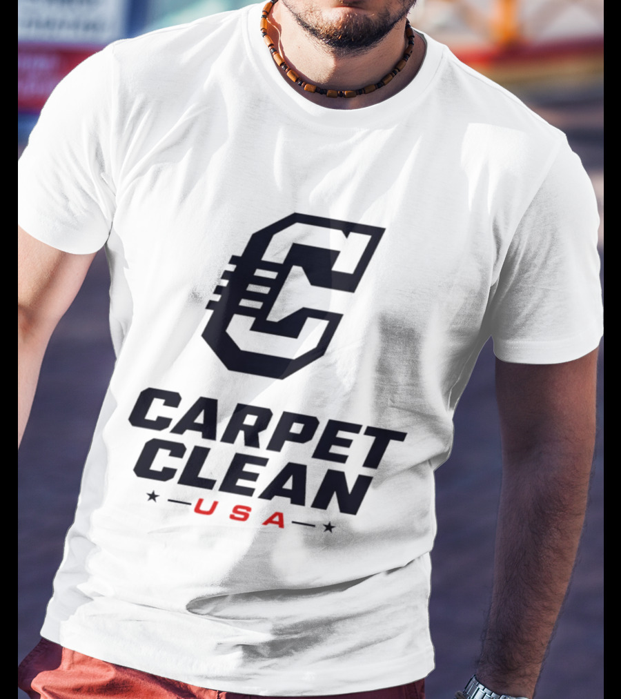 Carpet Clean USA C Logo Bold Lettering T-Shirt