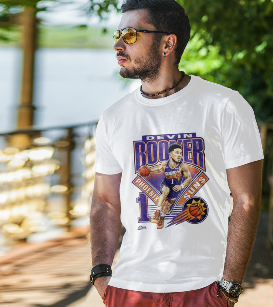 Devin Booker Phoenix Suns Basketball Number 1 Jersey T-Shirt