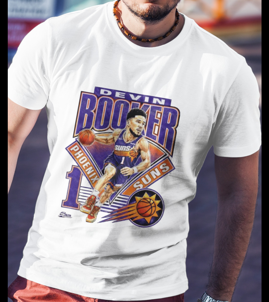 Devin Booker Phoenix Suns Basketball Number 1 Jersey T-Shirt