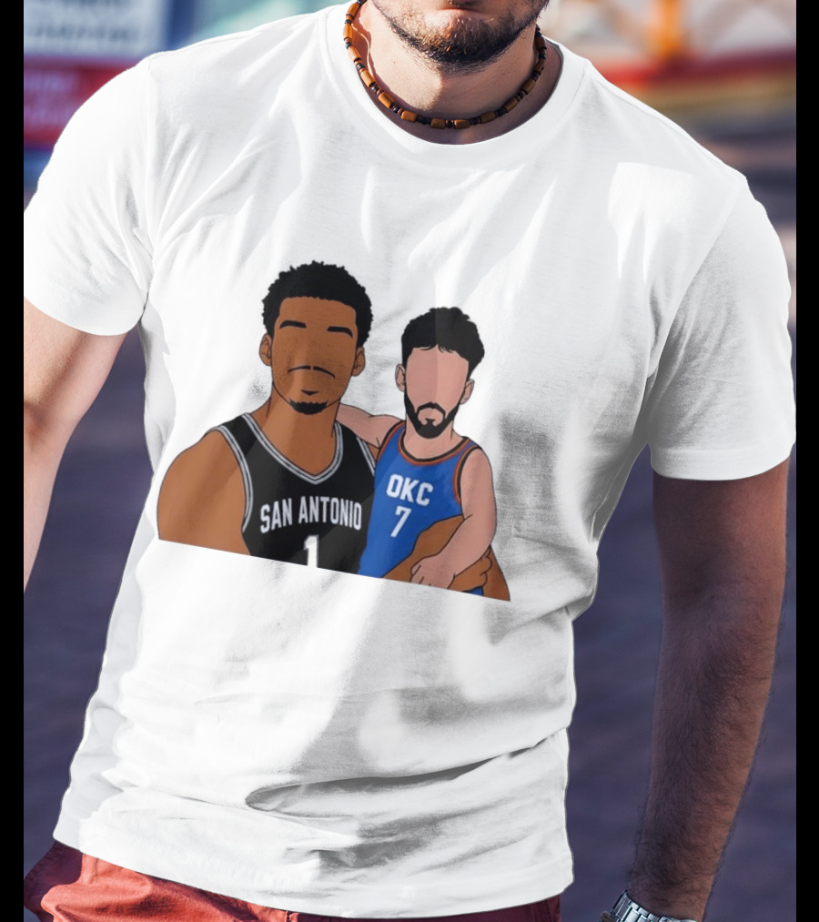 San Antonio Victor Wembanyama OKC Chet Holmgren Basketball T-Shirt