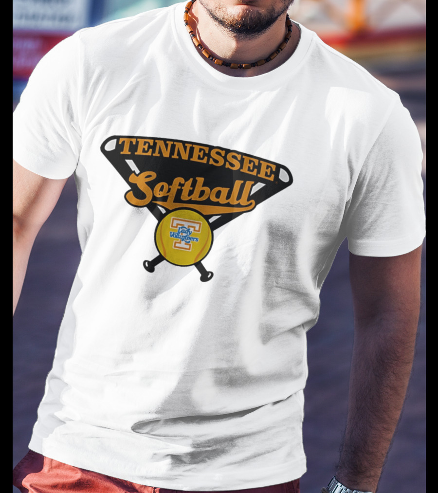 Tennessee Lady Volunteers Softball Crossed Bats T-Shirt