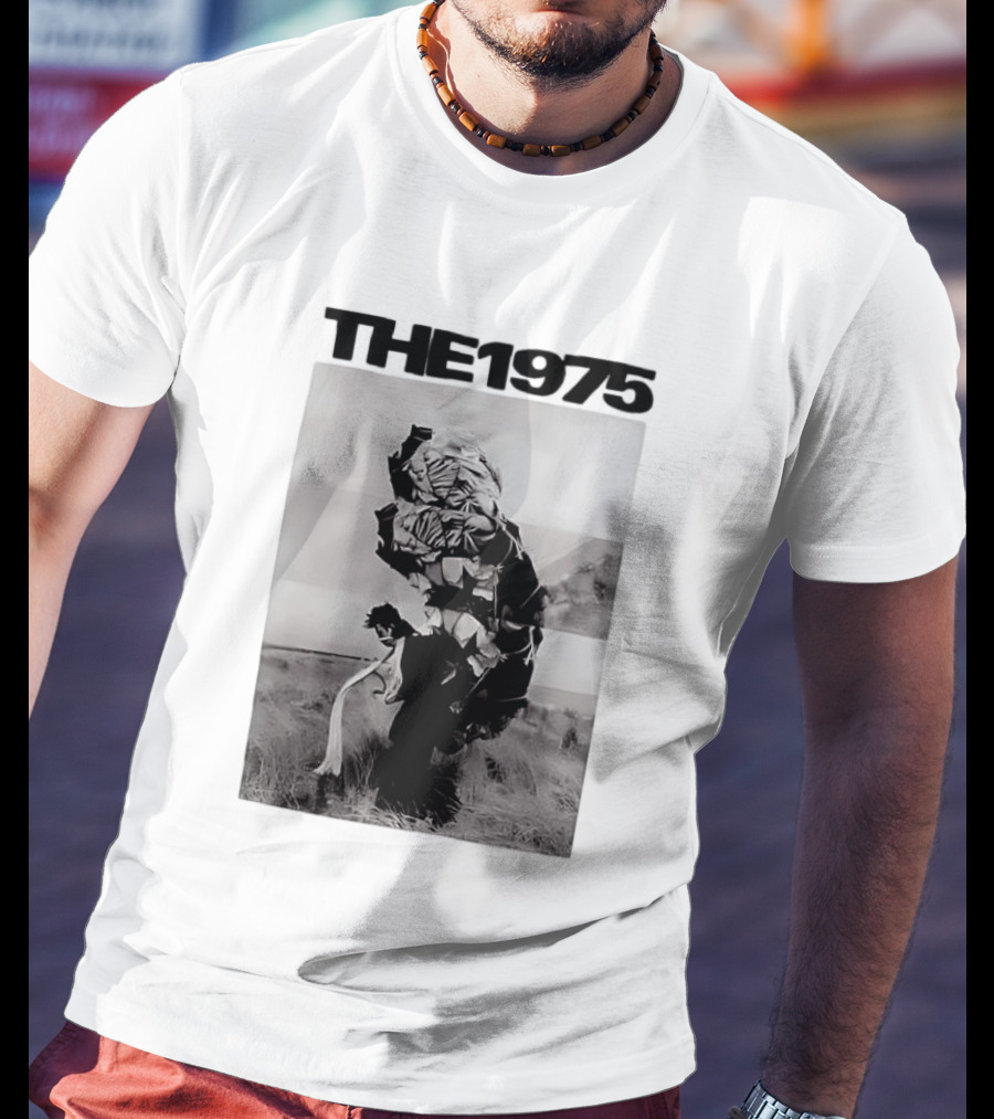 The 1975 Abstract Monochrome Figure And Floral Compilation T-Shirt
