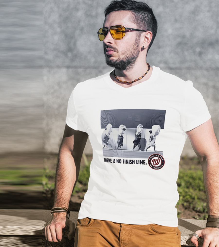 Washington Nationals There Is No Finish Line Racing Presidents T-Shirt