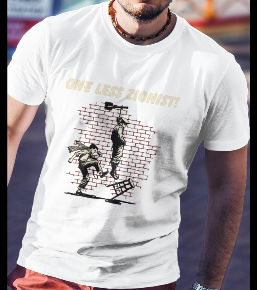 Alex American IDF One Less Zionist T-Shirt
