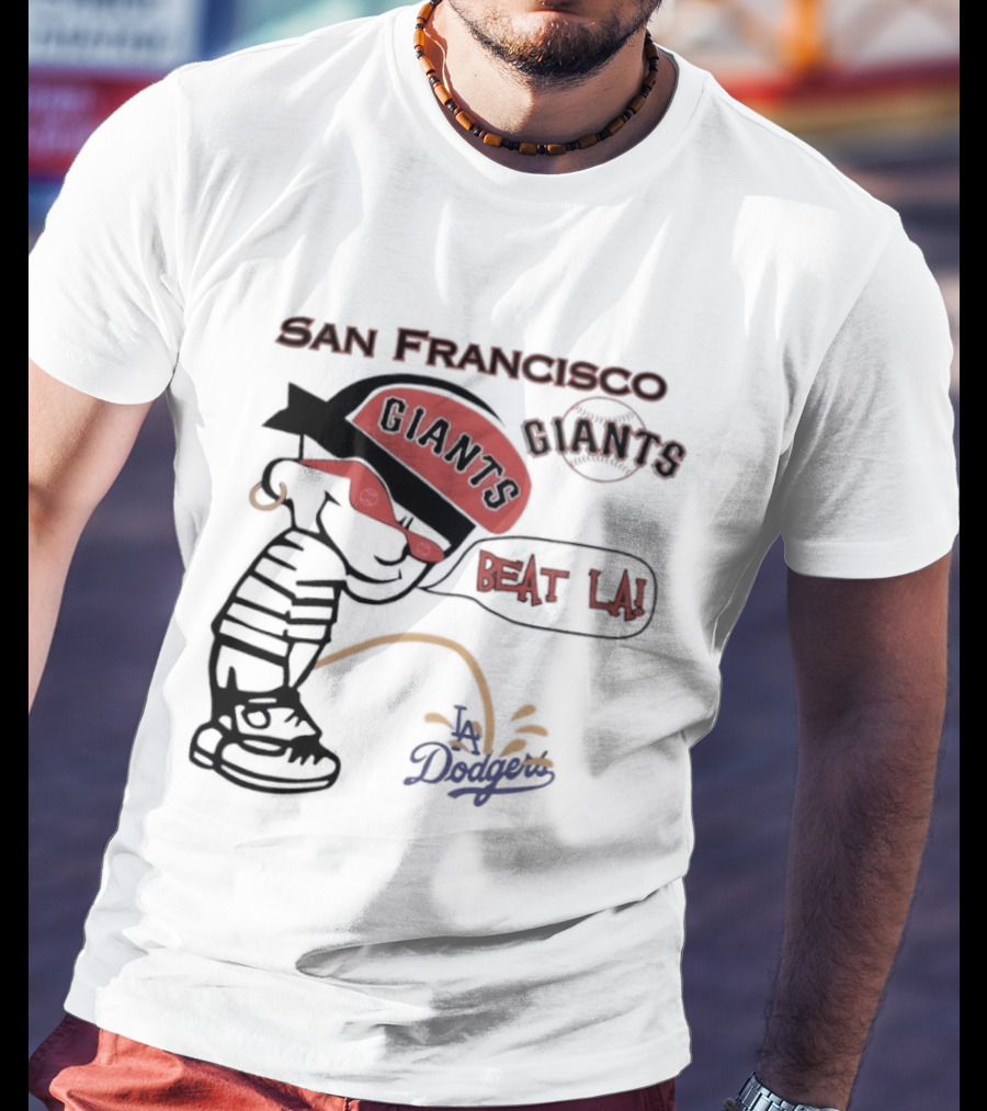 San Francisco Giants Beat LA Dodgers Peanuts T-Shirt